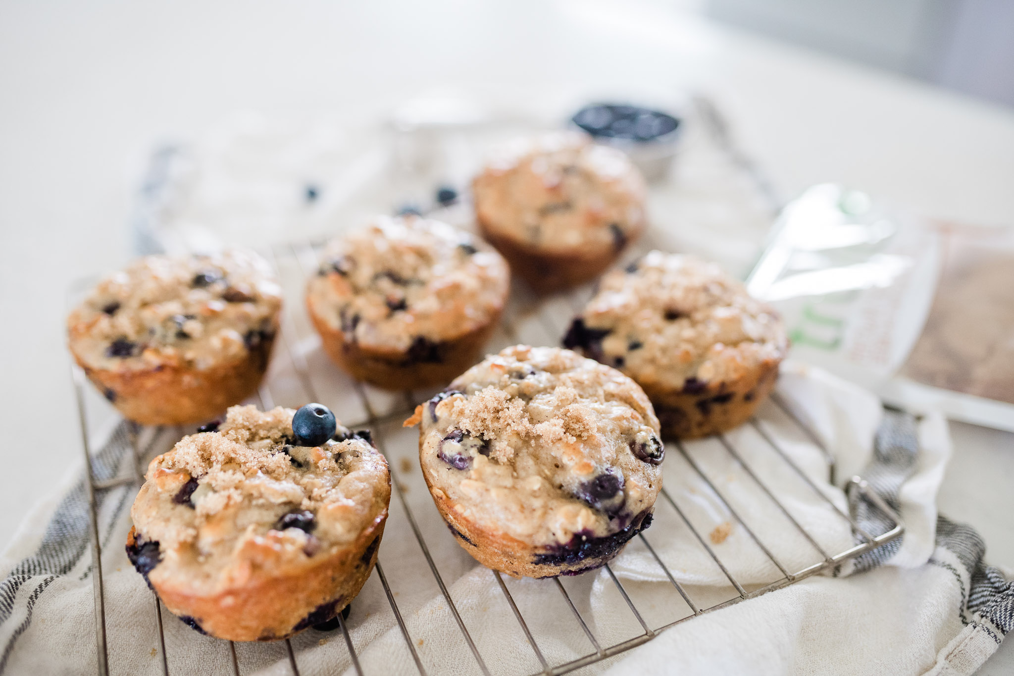 For those busy mornings on the go, make a batch of blueberry oatmeal yogurt muffins made with Truvia Brown Sugar Blend. Also works well in mini muffins for a delicious treat @Truvia #breakfastmuffins #greekyogurt #oatmeal #ad