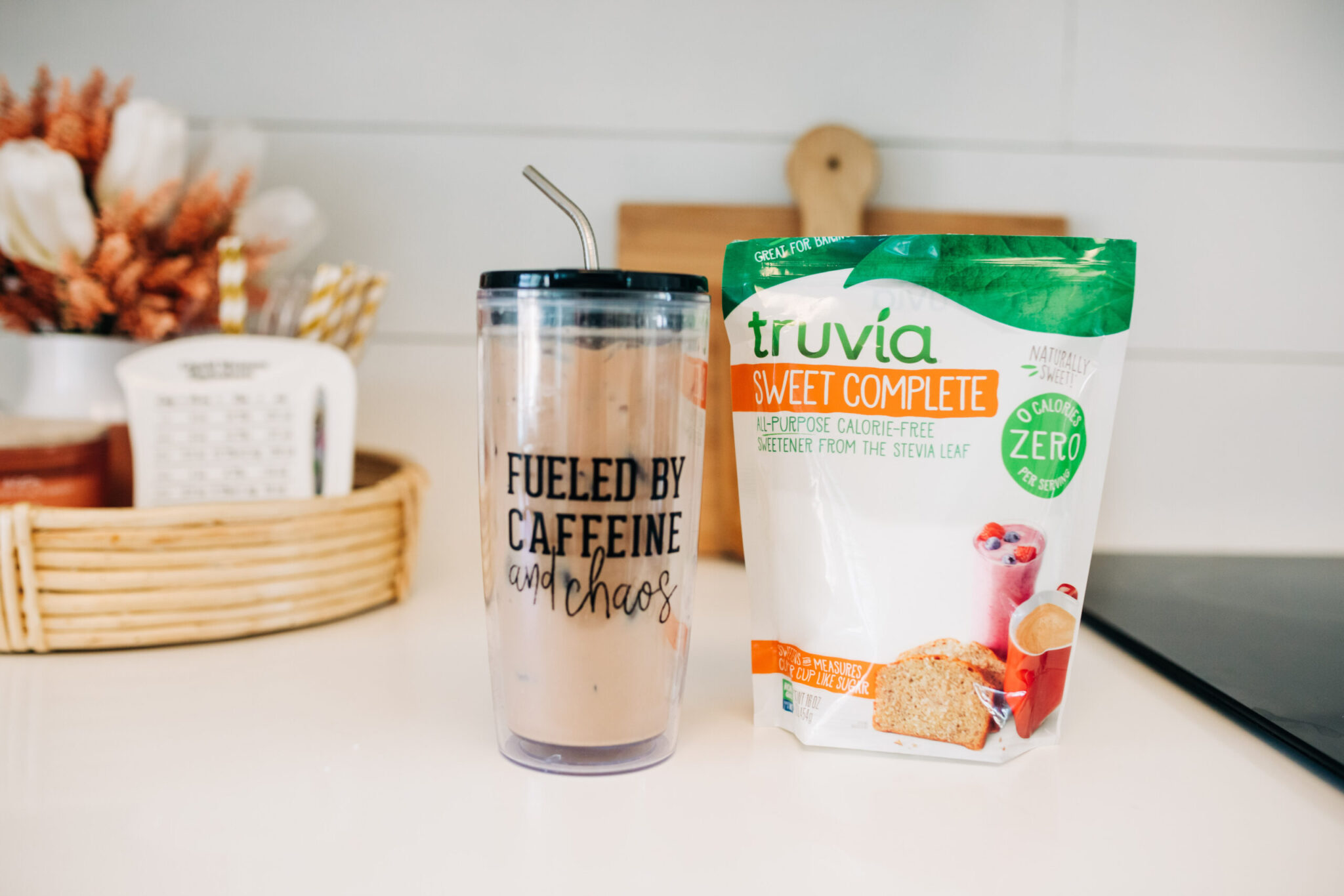 #keto #lowcarb #icedcoffee keto-friendly iced coffee recipe made with Truvia Sweet Complete – an all-purpose, calorie-free sweetener #TruviaPartner
