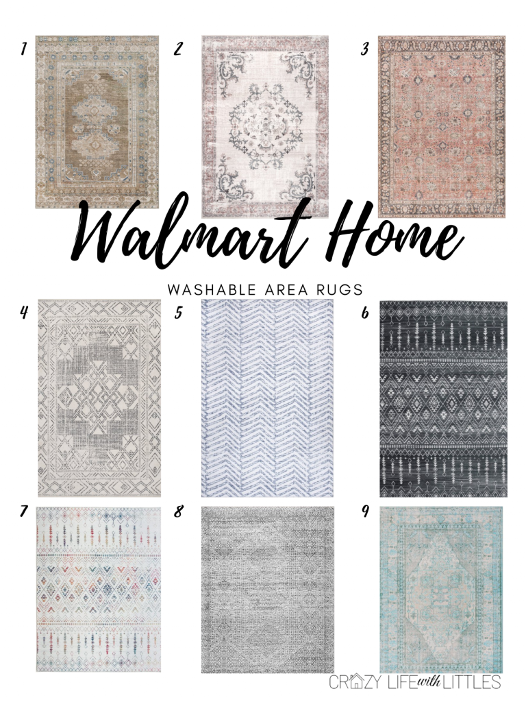 machine washable area rugs from Walmart Home