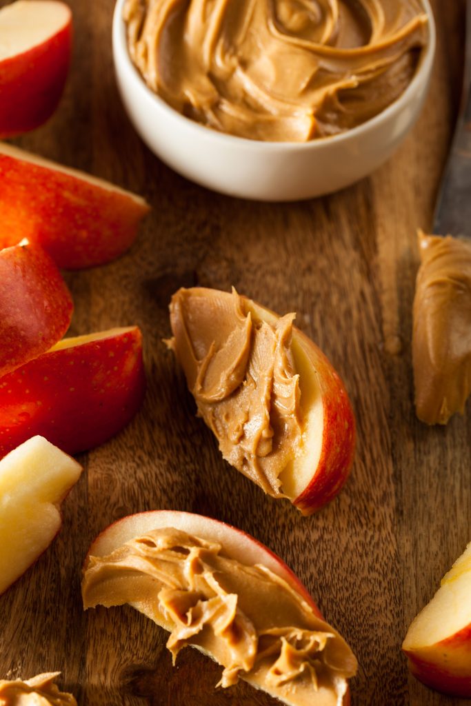 apple snacks - peanut butter and apples